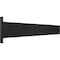 Ekena Millwork 2 1/2"W x 18"D Countertop Island Steel Heavy Duty Bracket w/ Flange, Powder Coated Black BKTM02X18IBPBL - alternate 6